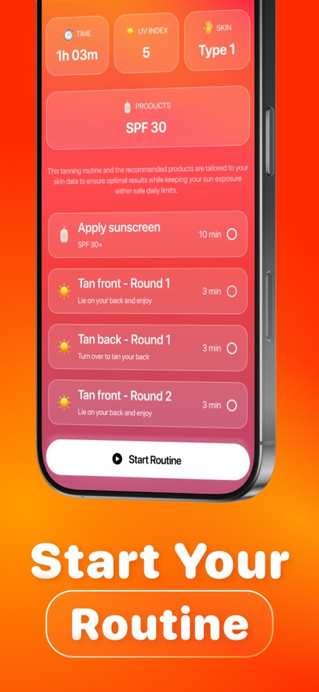 Beam Tanning app screenshot 2