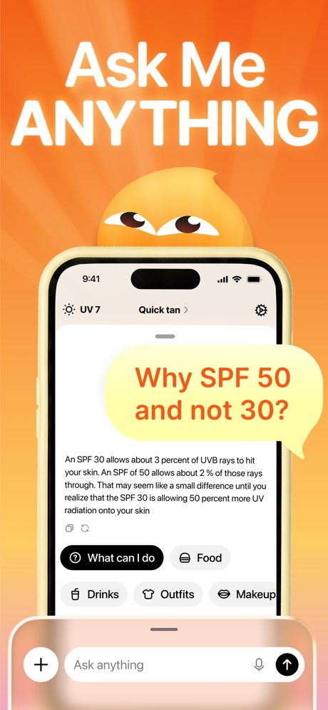 Tan AI app screenshot: personalized skin type analysis results