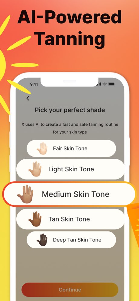 TanTime app screenshot 2