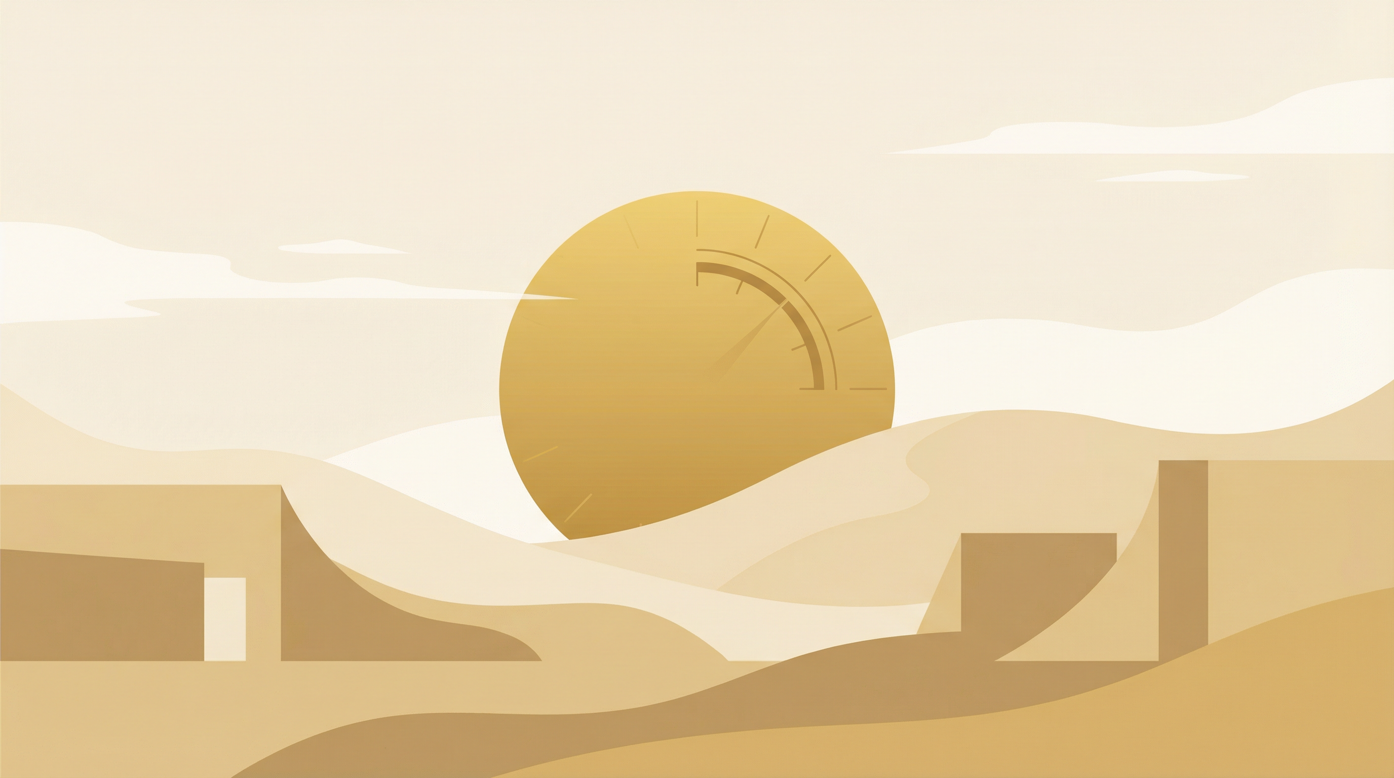 UV index gauge and sun